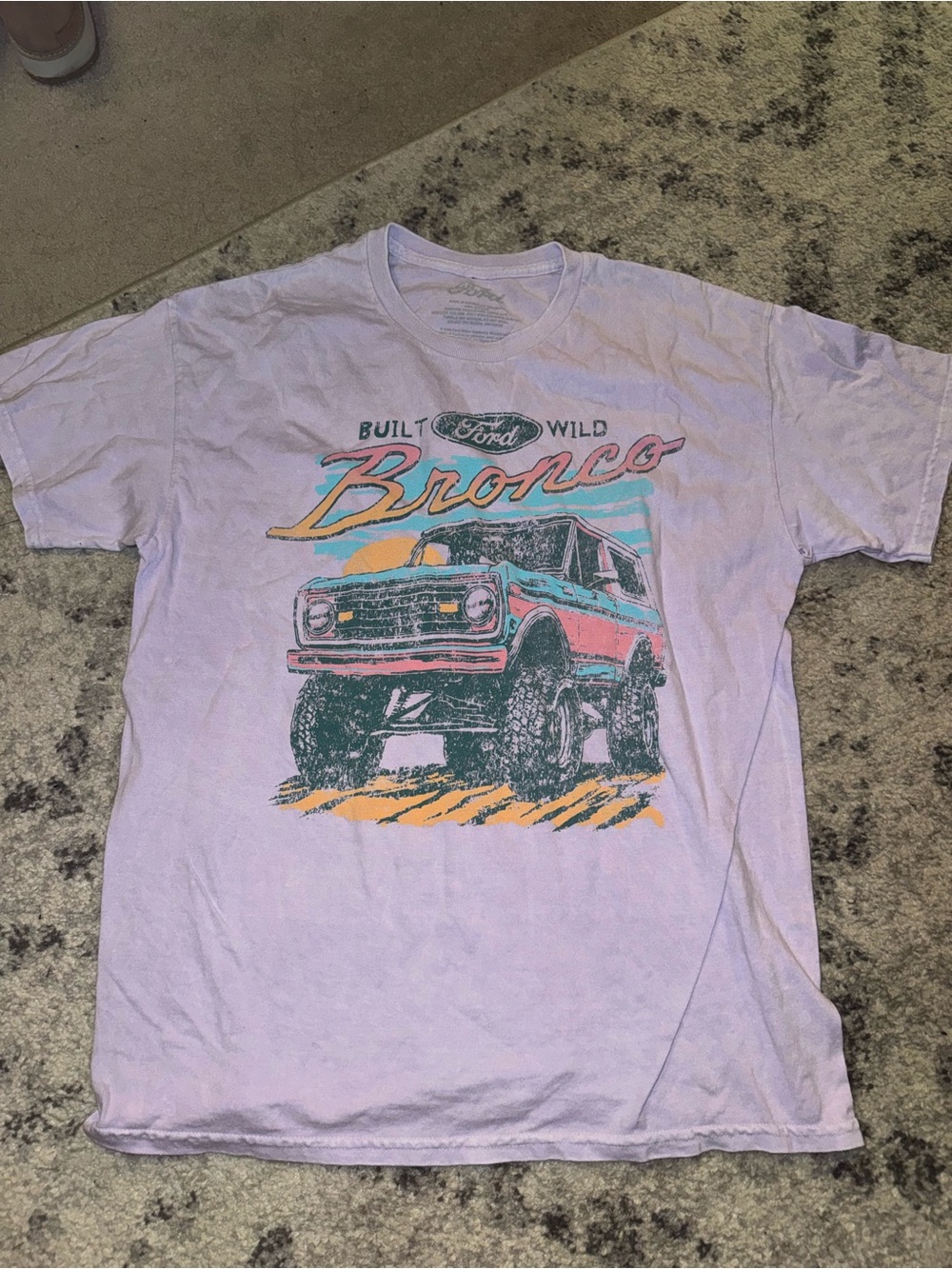 Ford Light Lavender Tee with Teal Graphic